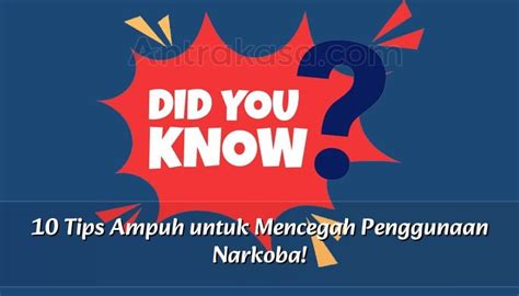 Tips Ampuh Untuk Mencegah Penggunaan Narkoba