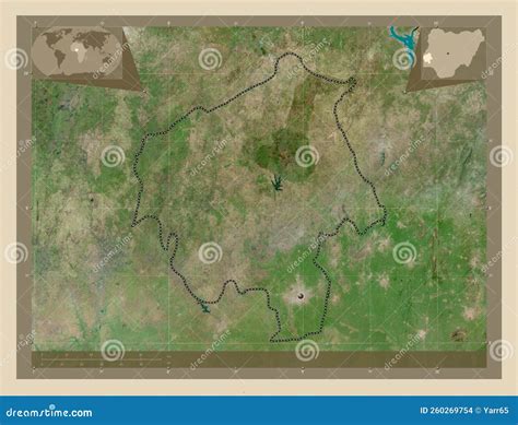 Oyo Nigeria High Res Satellite Capital Stock Illustration