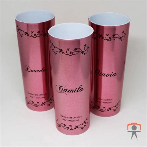 10 Copos Long Drink Metalizados Personalizados Shopee Brasil