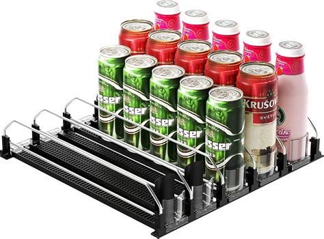 MAXTUF Drink Dispenser For Fridge Soda Can Organizer Refrigerator