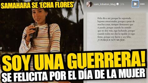 Samahara Lobatón se echa flores por el Día de la Mujer Porque he