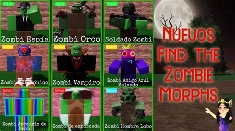 Todos Los Zombies Del Mapa Bosque Oscuro 🐺 Find The Zombie Morphs