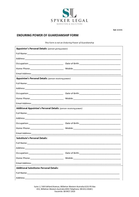 50 Free Guardianship Forms Temporary Permanent Templatelab