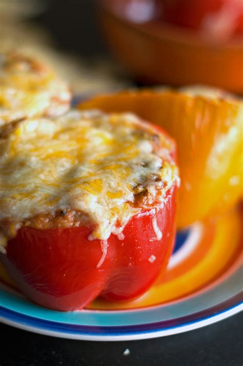 Ground Beef Stuffed Peppers No Rice