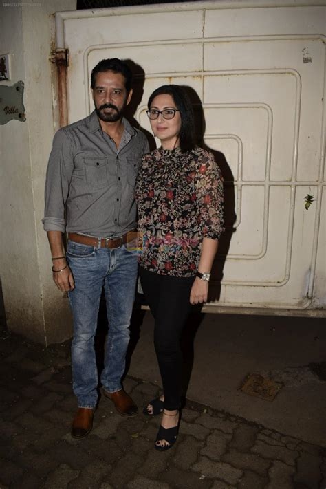 Anup Soni Juhi Babbar At The Screening Of Film Gali Guleiyan In Sunny