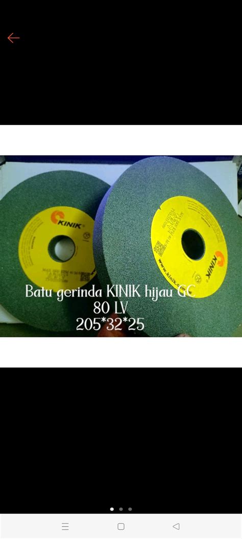 BATU GERINDA KINIK HIJAU 8 Inch GC 80 LV 8X1X1 1 4 205X25X31 75