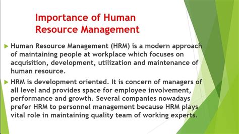 Importance Of Hrm Youtube