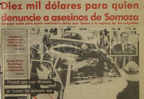 Asesinan Al Ex Dictador Nicaragüense Anastasio Somoza En 1980