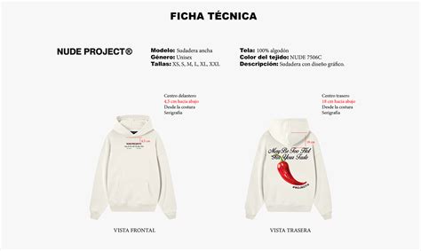 NUDE PROJECT Ficha técnica ficticia Behance