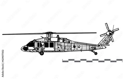 Black Hawk Helicopter Drawing