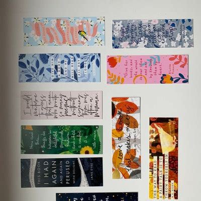 Bookmark Bundle Literary Quotes - Etsy