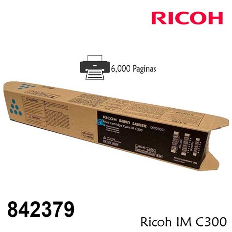 Toner Ricoh 842379 Cyan IM C300 Original G Limagars Peru