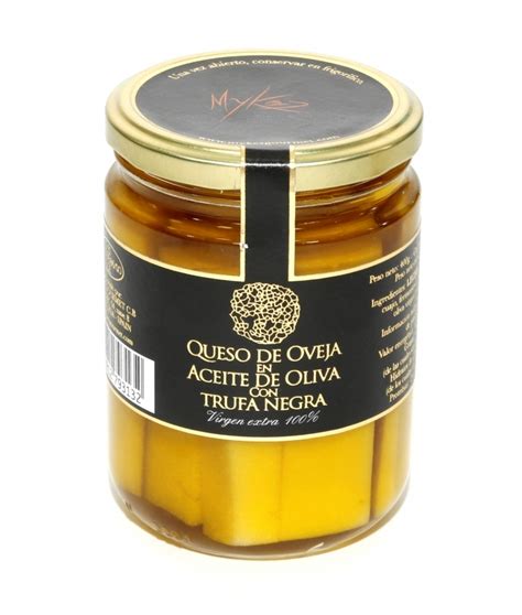 Queso De Oveja En Aceite De Oliva Con Trufa Negra 400 Gr Cocineros