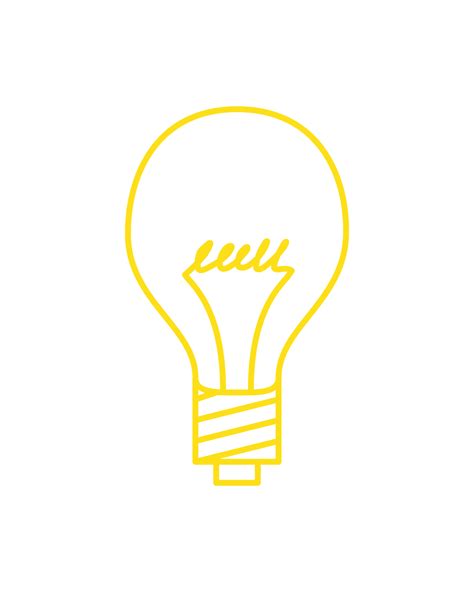 Light Bulb Outline Png