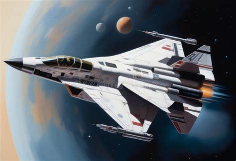 Unveiling the Futuristic Mastery of a Digitally Rendered Starfighter ...
