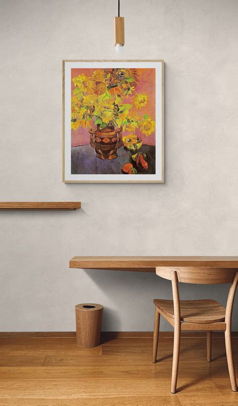 Paul Gauguin Sunflowers And Mangoes After Van Gogh Art Print On