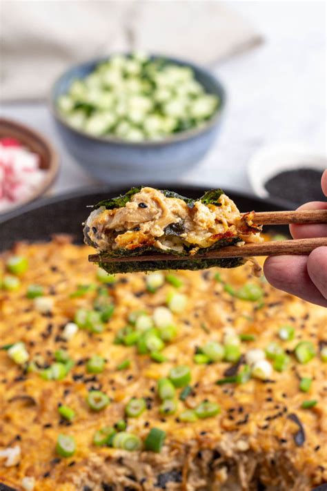 Vegan Sushi Bake with King Oyster Mushrooms