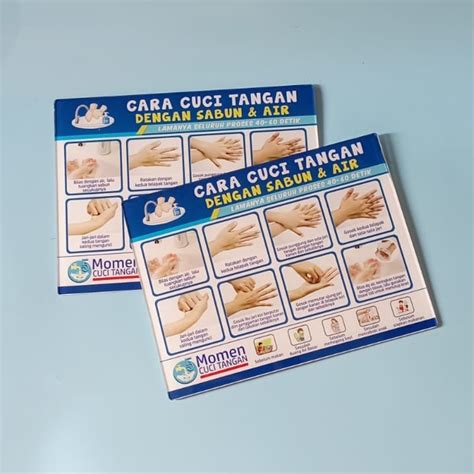 Jual Akrilik Cuci Tangan Pakai Sabun CTPS Hand Hygiene Shopee Indonesia