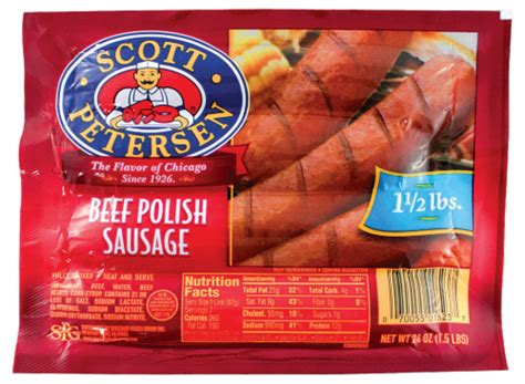 Scott Petersen Beef Polish Sausage 24 Oz Kroger