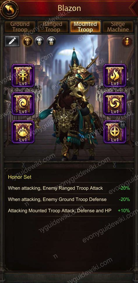 Blazon | Evony: The King's Return GUIDE WIKI
