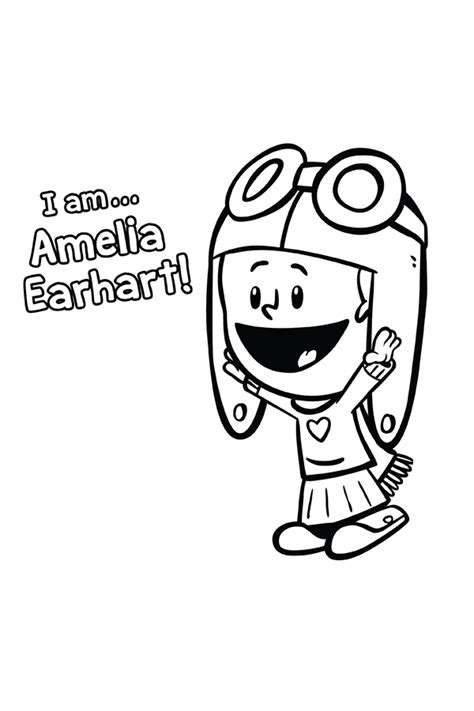 Amelia Earhart Coloring Page Kids Coloring Pbs Kids For Parents