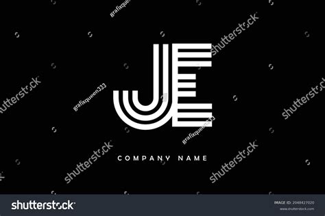 Je Ej Alphabets Letters Logo Monogram Stock Vector Royalty Free