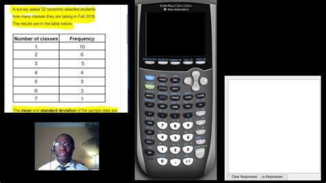 Using Ti 84 Calculator To Find Mean And Standard Deviation Of Simple