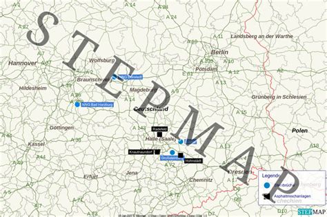 StepMap Airport Halle Leipzig Landkarte für Welt