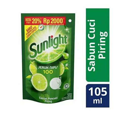 Sunlight Sabun Cuci Piring Jeruk Nipis 105ml Sunlight 2000 Lazada