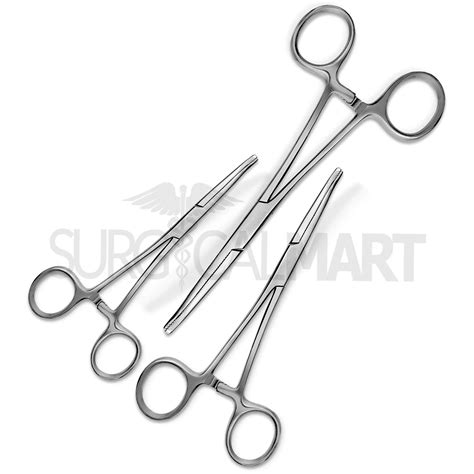 3 Pcs Pean Hemostat Set 6 8 10 Curved Surgical Mart