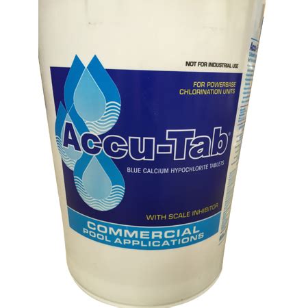 Accut Tab Blue Calcium Hypochlorite Tablets Wagner Supply Company