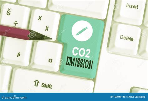 Word Writing Text Co2 Emission Business Concept For Releasing Of