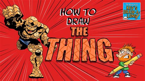 How To Easily Draw The Thing From Fantastic Four YouTube