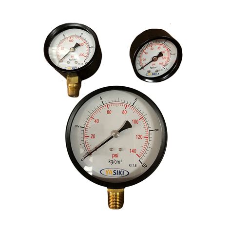 YASIKI General Purpose Black Casing Pressure Gauge Leesonmech