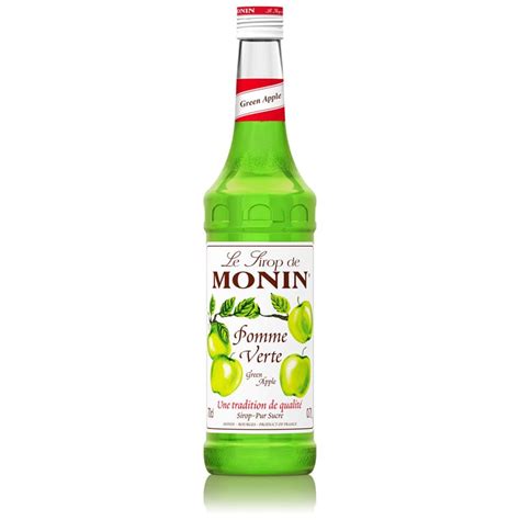 Monin Green Apple Syrup 100 CL Malaysia 6 Bottles Per Box