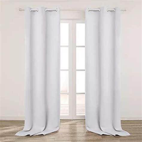 Cortinas Opacas Extralargas De Color Blanco Gris Claro Cuotas Sin Inter S