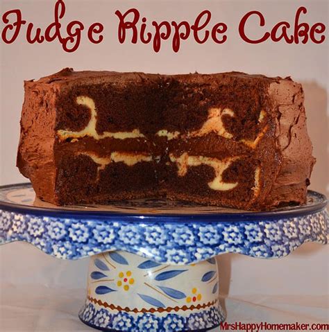 Fudge Ripple Cake Mrs Happy Homemaker How Sweet Eats Chocolate