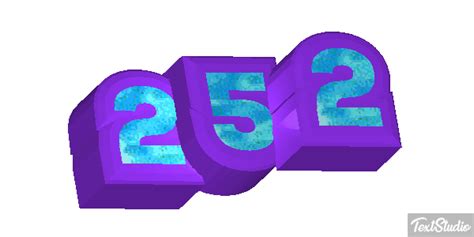 252 Number Animated  Logo Designs