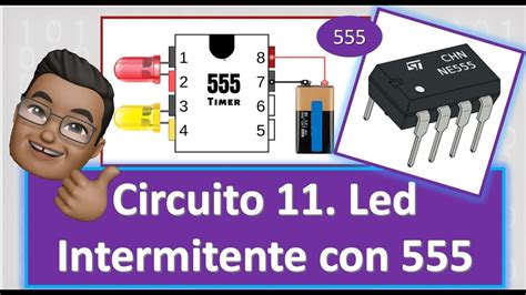 Circuito Anal Gico Led Intermitente Con Como Timer Youtube