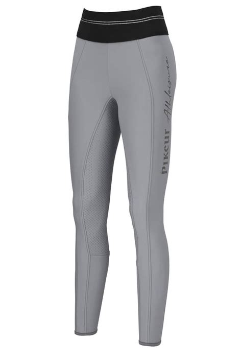 Reithose Damen Gia Grip Athleisure II Mit Voll Grip In Silber Grau