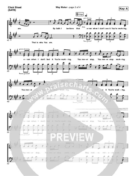 Way Maker Sheet Music Pdf Mandisa Praisecharts