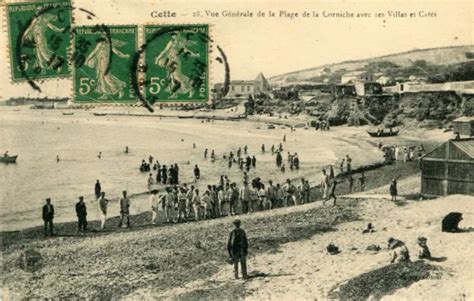 CETTE SETE VUE générale de la plage de la Corniche avec ses Villas et