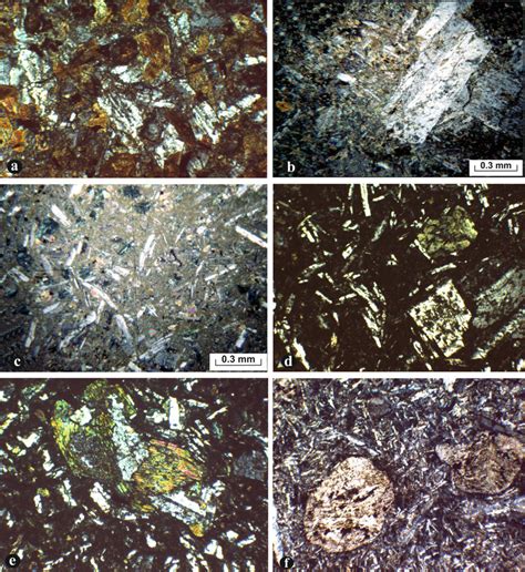 Photomicrographs Showing The Petrographic Features Of Metadolerite