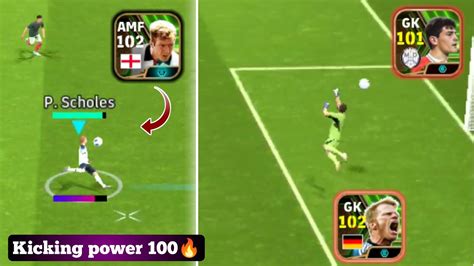 102 Epic P Scholes Kicking Power Is Insane Review In Efootball