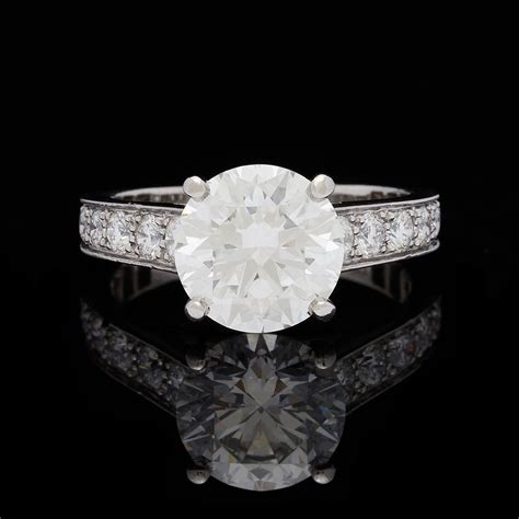 Gorgeous Cartier Diamond Engagement Ring, GIA 2.41 carats - 66mint Fine ...