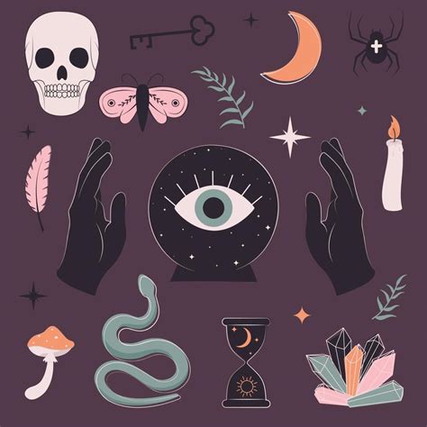 Magic Symbols Collection 12749465 Vector Art At Vecteezy