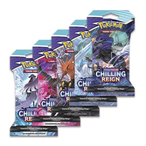 Pokémon Tcg Sword And Shield Chilling Reign Sleeved Booster Pack 10 Cards Pokémon Center