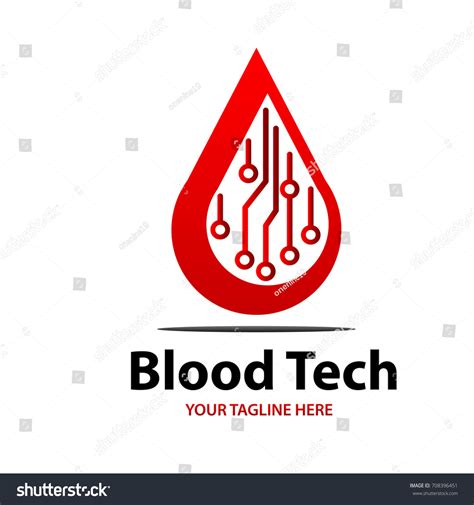 Blood Tech Logo Stock Vector (Royalty Free) 708396451 | Shutterstock