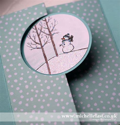 White Christmas Card With Snowman And Tree