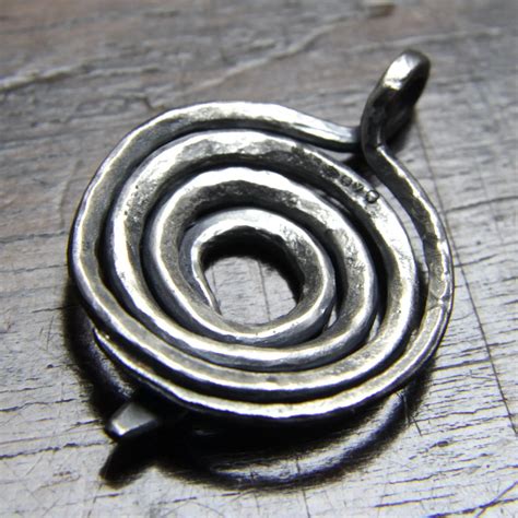 Forged Silver Snake Pendant – Taitaya Forge